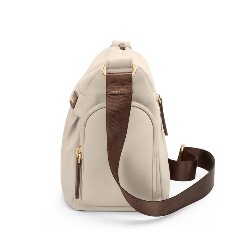 Borsa a tracolla da donna GOLF – Borsa a spalla in nylon, borsetta a secchiello mini, borsa a mano a tracolla, moda elegante, forma quadrata.