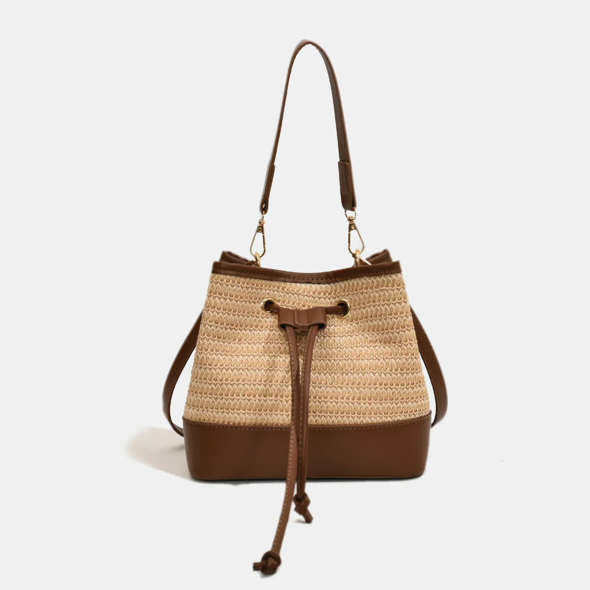 Borsa a spalla Intrecciata in paglia